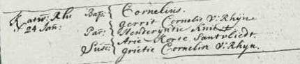 doop cornelius 1745